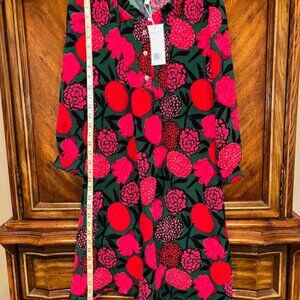 *NWT* MICHELLE MCDOWELL Karis hot pink fuchsia green dress SMALL